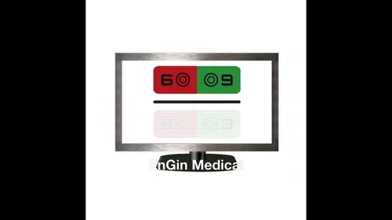 Equipo óptico, prueba ocular, LCD, agudeza visual, optometría, tabla de visión a distancia para control ocular
